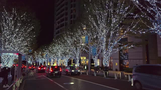 东京港区六本木的灯光景观视频素材