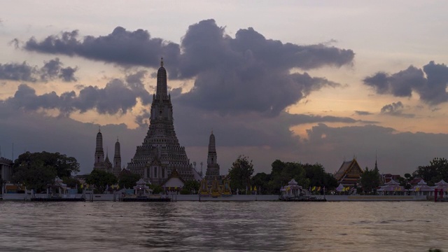 Wat Arun temple的4K时间间隔视频素材