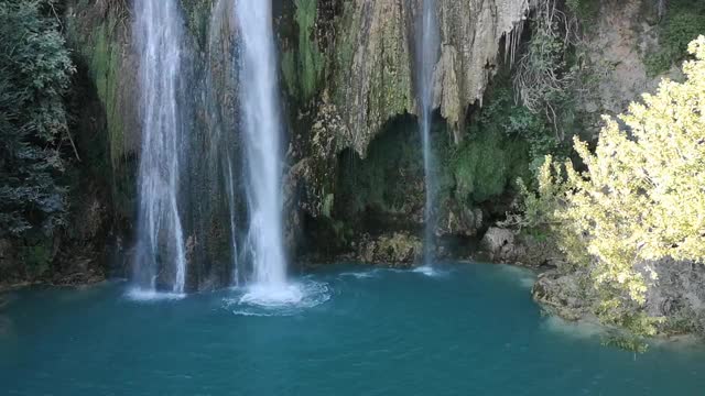 位于法国Provence-Alpes-Côte d´Azur地区的Var部门的Sillans-la-Cascade。视频素材