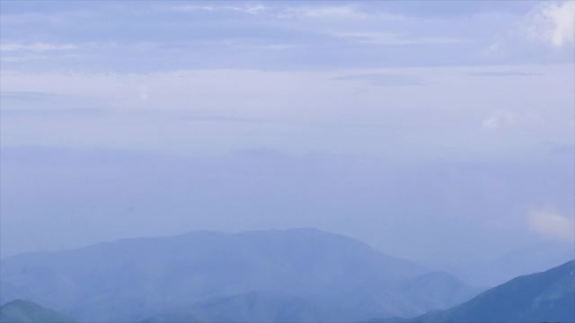 时间流逝美丽的山景和天空景观在永川视频素材