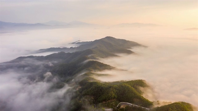 云海山/京畿道，韩国视频素材