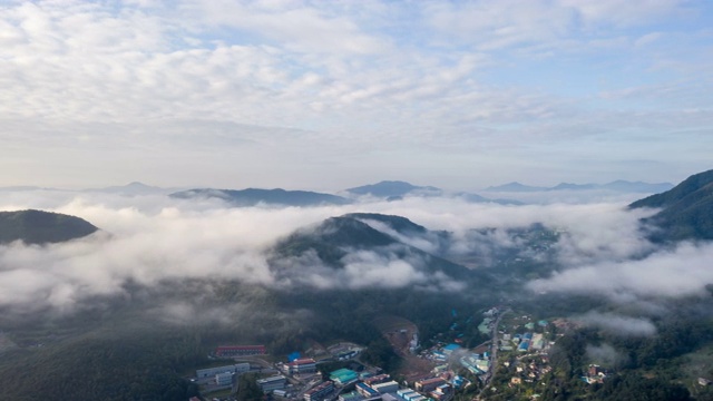 云海山村/京畿道，韩国视频素材