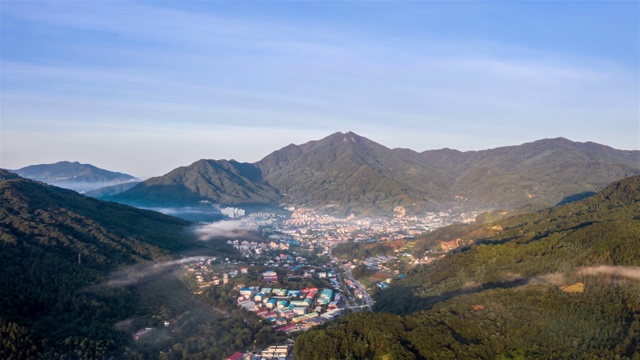 云海山村/京畿道，韩国视频素材