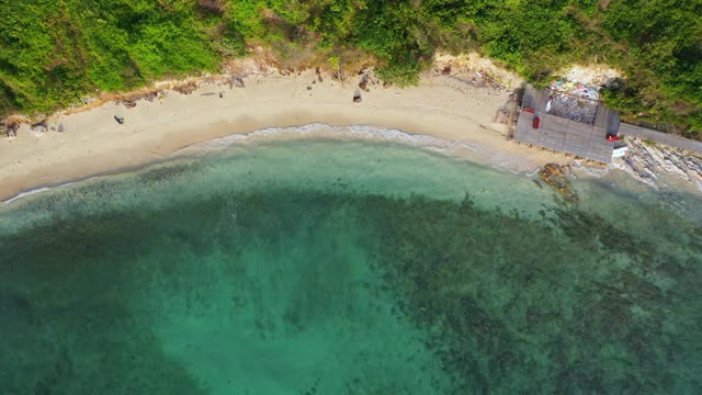 4 k。b卷鸟瞰图，热带景观，白沙滩在高兰，芭堤雅视频素材