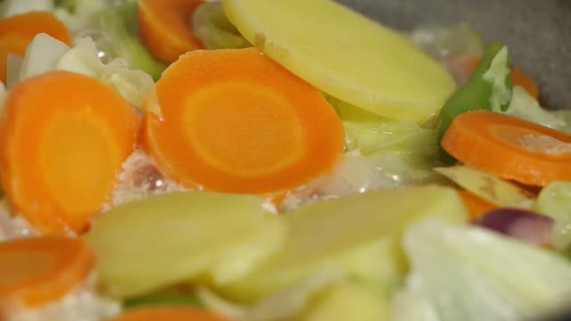 锅蔬菜汤视频素材