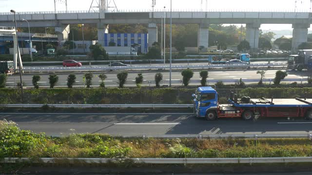 东京大都会高速公路海湾线视频素材