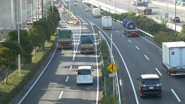 东京大都会高速公路海湾线视频素材