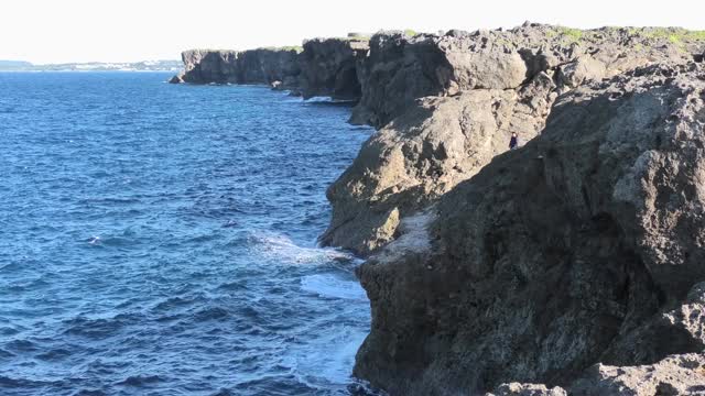 日本冲绳县有弥潭村赞帕角风景视频素材