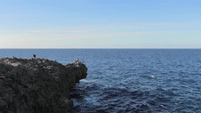 日本冲绳县有弥潭村赞帕角风景视频素材