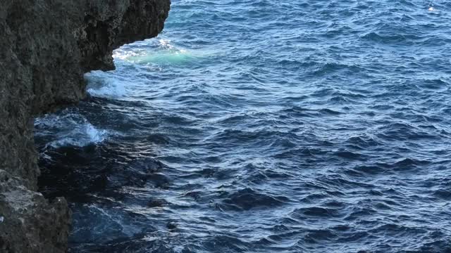 日本冲绳县有弥潭村赞帕角风景视频素材