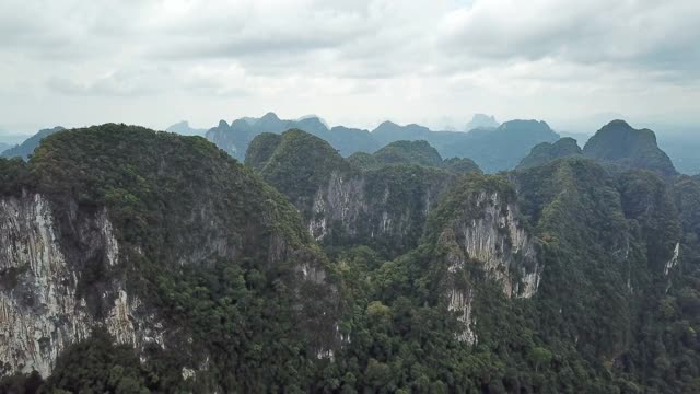 泰国山脉鸟瞰图视频素材