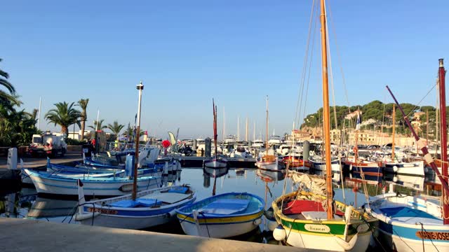 Sanary sur Mer 码头视频素材