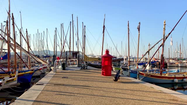 Sanary sur Mer 码头视频素材