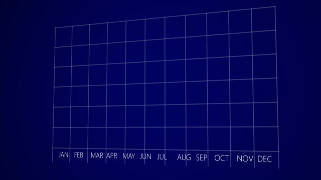 商业成长与成功之箭与辉光动画。4k业务图和图表图。商业和金融。视频素材