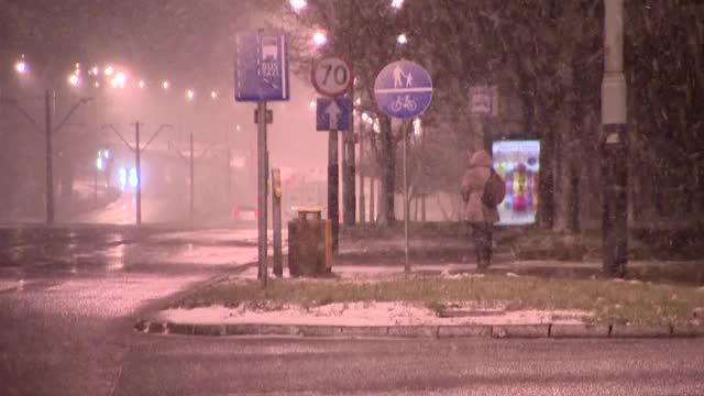 降雪视频素材