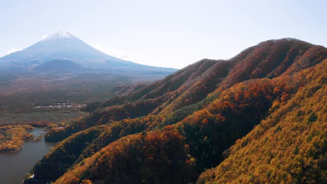 富士山和正二湖视频素材