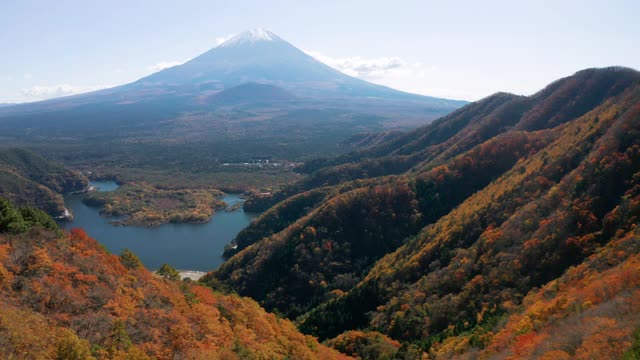 富士山和正二湖视频素材