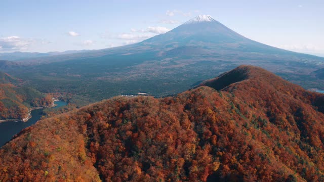 富士山和正二湖视频素材