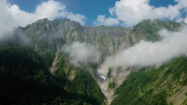 巍峨群山蓝天尽收眼底视频素材