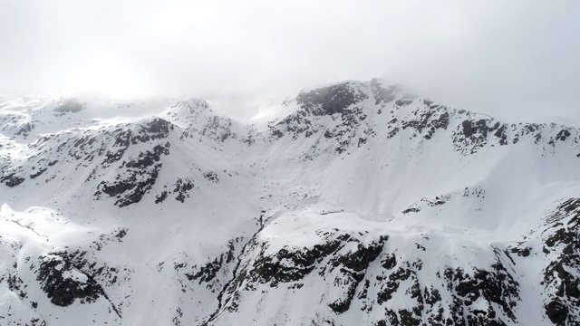 高山景观的鸟瞰图视频素材