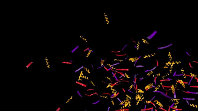 可循环的动画五彩纸屑覆盖和背景(系列，见下面的更多版本)视频素材