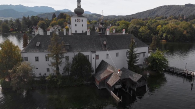 Gmunden Castle Place风景优美视频素材