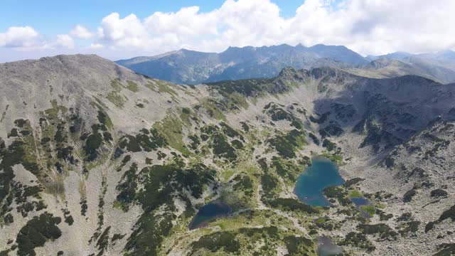 保加利亚皮林山的长湖和蛙湖视频素材