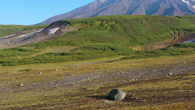 堪察加半岛的科里亚基火山视频素材