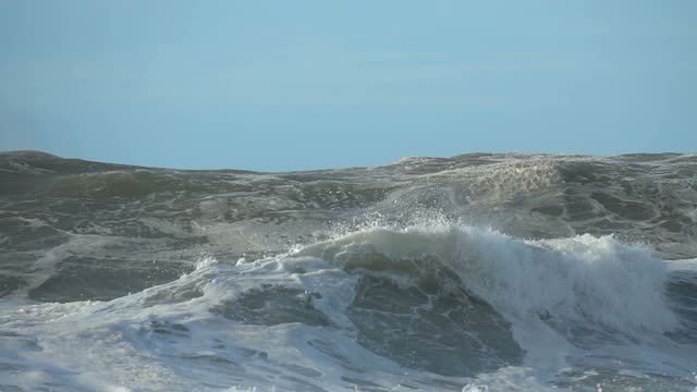 海浪，海浪，大浪视频素材