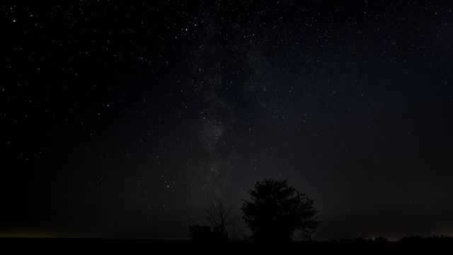 星星在夜空中划过视频素材