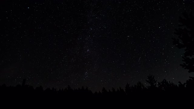 夜空中彗星形状的星迹视频素材