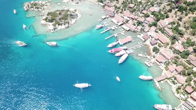 Kalekoy, Kalekoy, Kekova, Antalya的片段视频素材