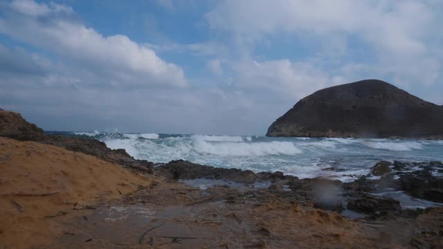 El Playazo海滩，西班牙海景。视频素材