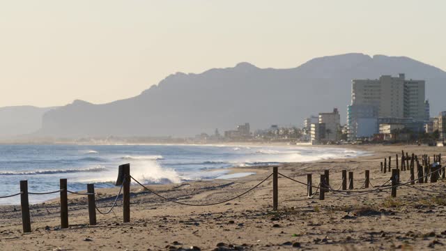 在西班牙海岸线。海边的风景。视频素材