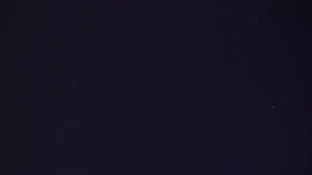 夜空星星的时间间隔为4K。视频素材