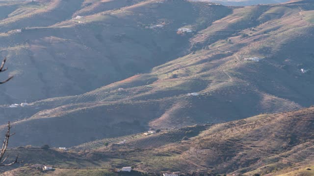 西班牙南部山区的日落视频素材