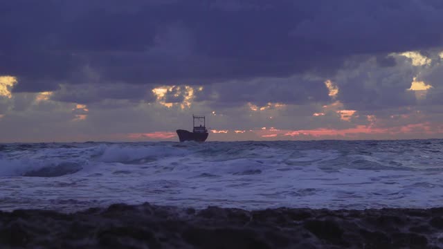 地中海的日落视频素材