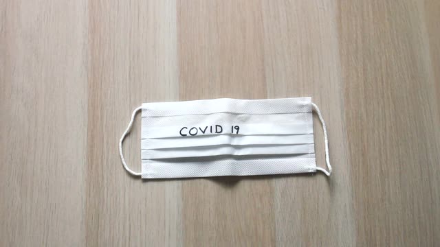 Covid - 19 Teheme丝带和面具视频素材