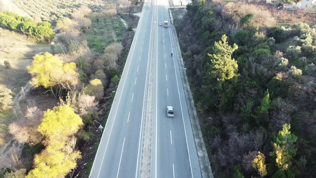 公路交通量低视频素材