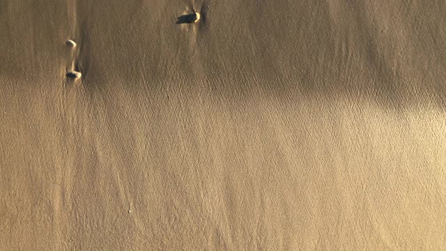 海滩上的波浪视频素材