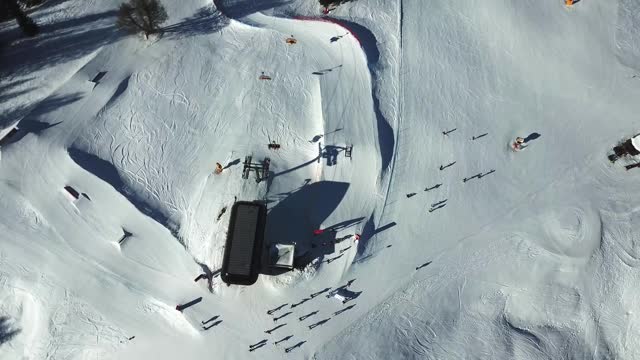 白云石滑雪场和美丽的风景视频素材