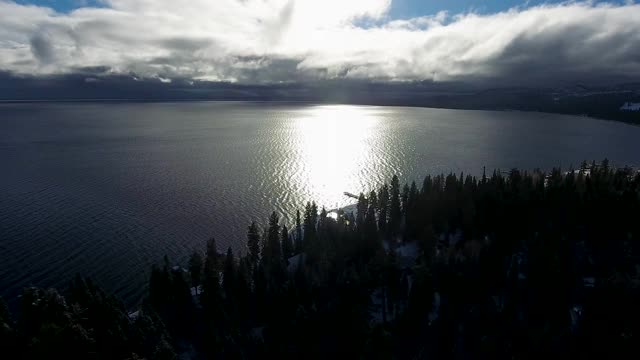 冬天的太浩湖视频素材