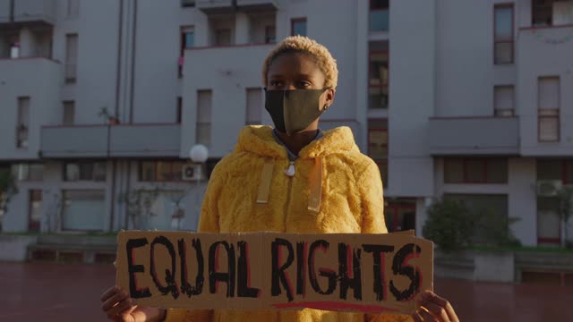 争取平等权利的活动家视频素材