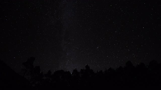 夜空中彗星形状的星迹视频素材