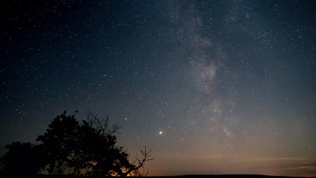 夜空的时间流逝视频素材