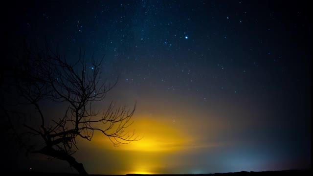 夜空的时间流逝视频素材