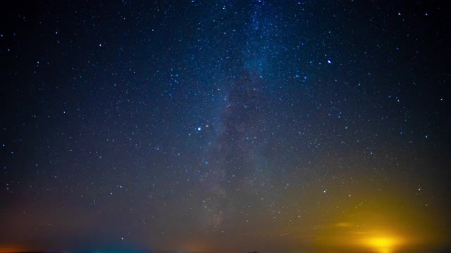 夜空的时间流逝视频素材