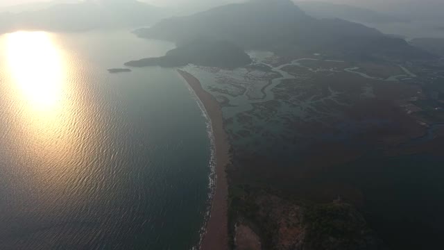 三角洲，沼泽，泻湖，海边和平原视频素材