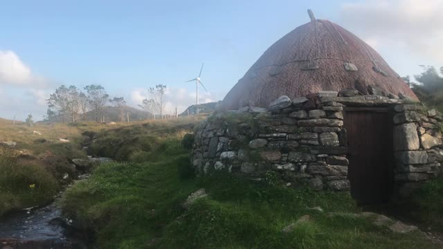 挪威磨坊和窑肖博斯特岛的刘易斯外赫布里底群岛，西部，苏格兰视频下载