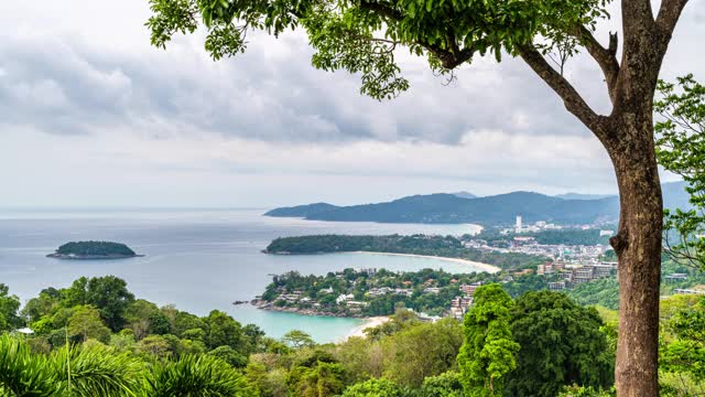 泰国普吉岛，美丽的安达曼海和三个海湾视频素材